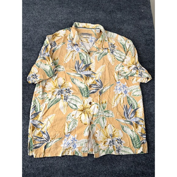 Tommy Bahama Shirt Mens XL Heritage Tortola Silk Original Fit‎ Floral Hawaiian - Picture 1 of 6